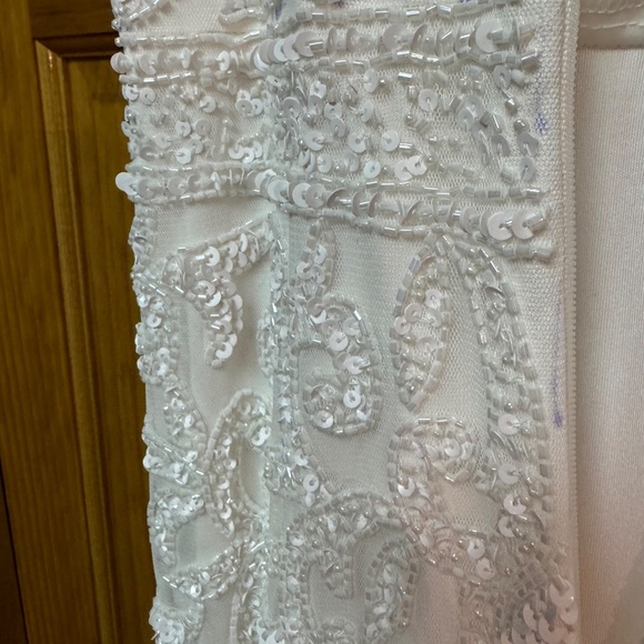 Lulu’s beaded and sequined wedding dress - heavy with beads tags cut out SMALL - Picture 17 of 17